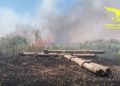 Incendi in Sardegna: a San Sperate entrano in azione anche il SuperPuma e un Canadair