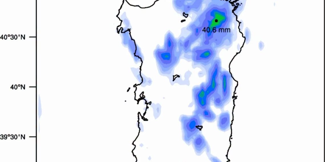 Dal pomeriggio piogge e rovesci sulla Sardegna, allerta meteo sull’isola