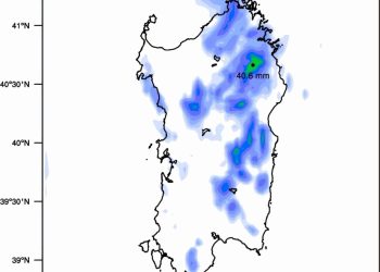 Dal pomeriggio piogge e rovesci sulla Sardegna, allerta meteo sull’isola