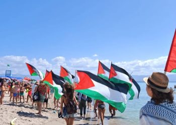Marcia Pro Palestina in spiaggia Cagliari ‘contro assalto a Gaza’