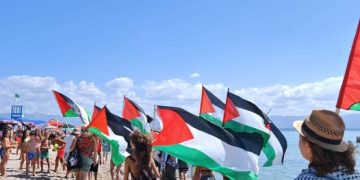 Marcia Pro Palestina in spiaggia Cagliari ‘contro assalto a Gaza’