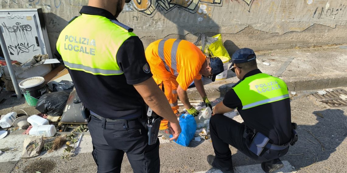Cagliari, igiene urbana e abbandono dei rifiuti: 351 sanzioni nel primo semestre 2026