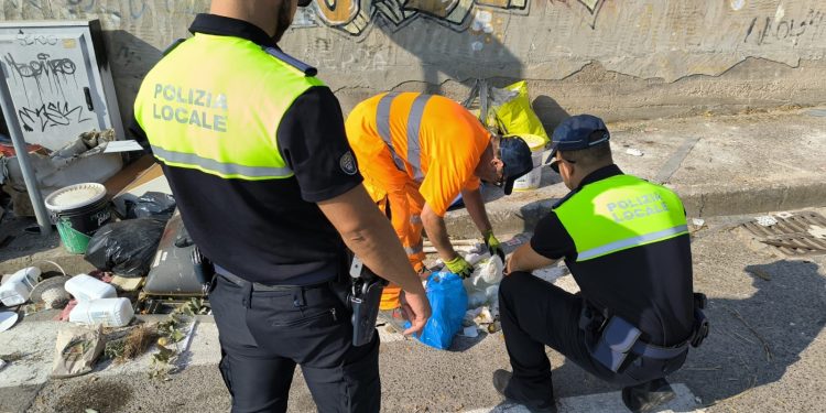 Cagliari, igiene urbana e abbandono dei rifiuti: 351 sanzioni nel primo semestre 2026
