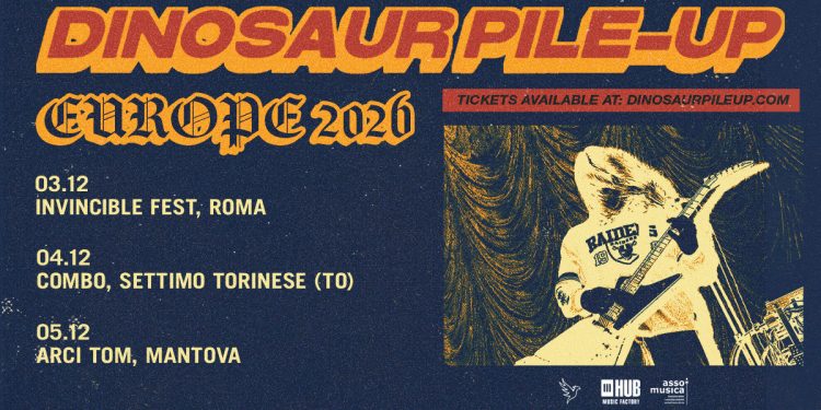 Dinosaur Pile-Up, tre date in Italia a dicembre
