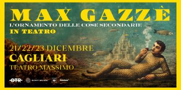 Max Gazzè porta a teatro il suo tour autunnale: “L’ornamento delle cose secondarie”: tre date a Cagliari