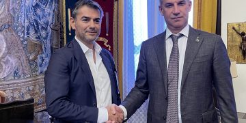 Incontro a Palazzo Bacaredda tra Massimo Zedda e il sindaco di Beslan