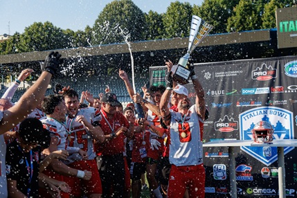 Cagliaritani Campioni d’Italia nella 9FL di Football Americano
