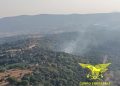 Ripartito nella notte l’incendio a Luras, inviato un elicottero