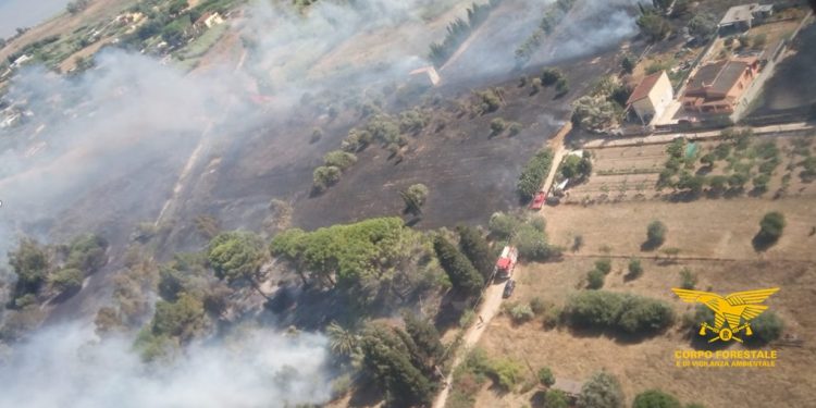 Vasti incendi in Sardegna, fiamme a Elmas e Fonni