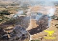 Incendio a Selargius, in azione gli elicotteri della Forestale e un canadair