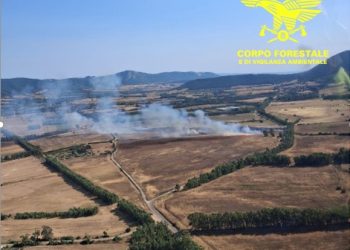 Vasto incendio a Carbonia, in azione elicotteri e un canadair: Guarda il video