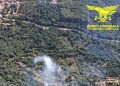 Fiamme a Guspini, in azione l’elicottero della Forestale