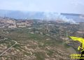 Incendi a Olbia e Portoscuso: in azione i mezzi aerei