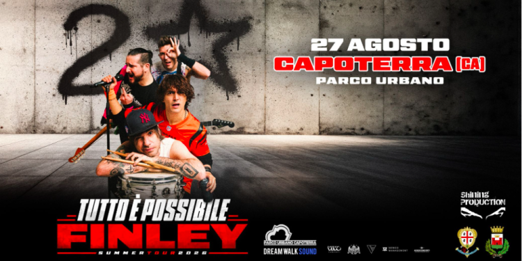 I Finley arrivano al Parco Urbano di Capoterra (CA) il 27 agosto