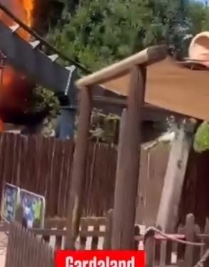 Incendio a Gardaland, il video delle fiamme