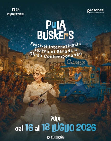 Pula Buskers Festival 2026 al via il 16 luglio: tre giorni di teatro di strada e circo contemporaneo sotto le stelle a Pula
