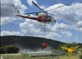 Fiamme a Ortueri, in azione l’ elicottero della Forestale