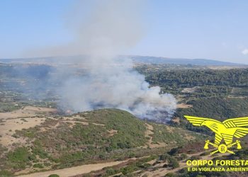 Fiamme a Bosa, presenti due elicotteri