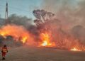 Fiamme a Iglesias, presente l’elicottero della Forestale