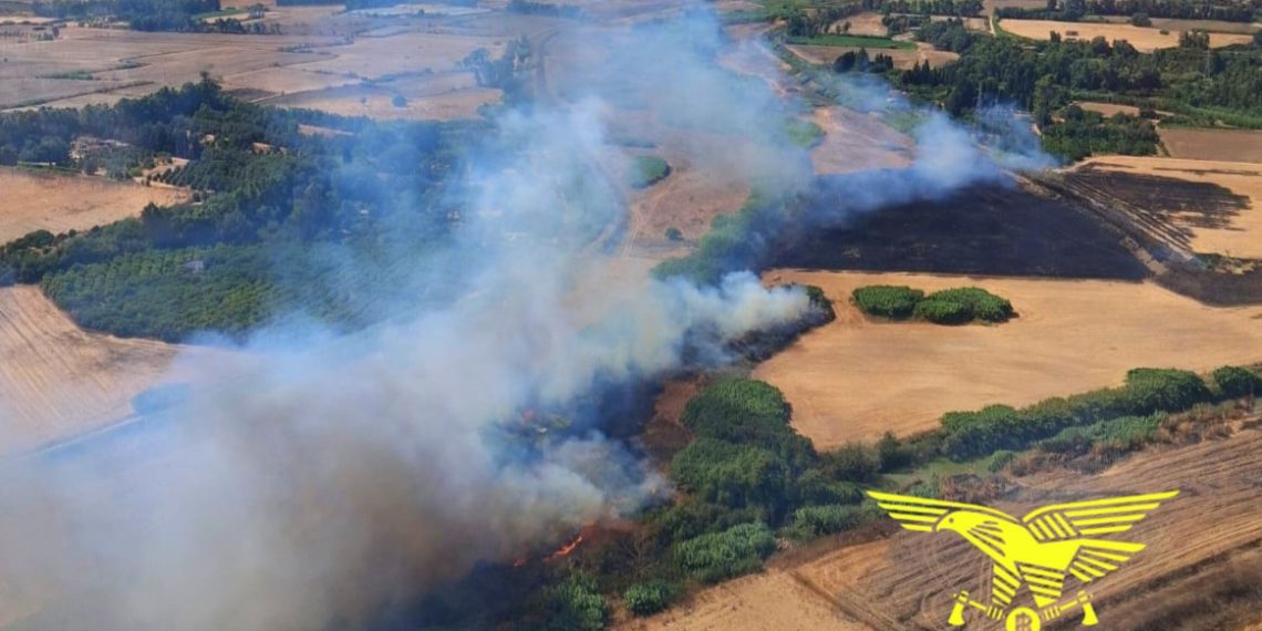 Fiamme a Siniscola, Serramanna e S. N. D’Arcidano: presenti i mezzi aerei
