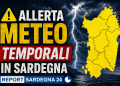 Maltempo in Sardegna, allerta meteo per temporali e nubifragi