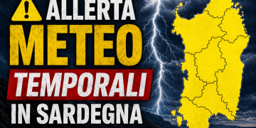 Maltempo in Sardegna, allerta meteo per temporali e nubifragi