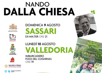 Nando dalla Chiesa sarà a Sassari e a Valledoria, rispettivamente il 9 e il 10 agosto, con il suo nuovo romanzo