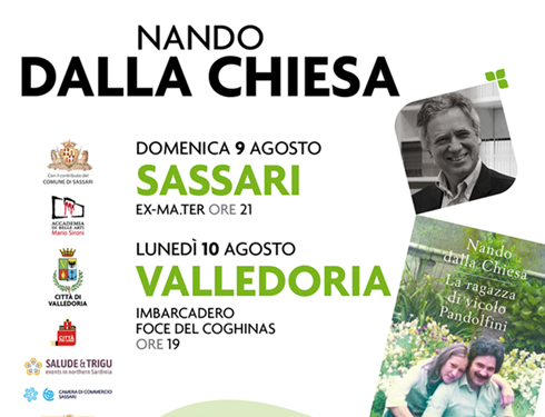 Nando dalla Chiesa sarà a Sassari e a Valledoria, rispettivamente il 9 e il 10 agosto, con il suo nuovo romanzo