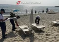 Ombrelloni e lettini sequestrati sulla spiaggia di Cea