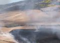 Vasto incendio a Genoni, in azione due elicotteri
