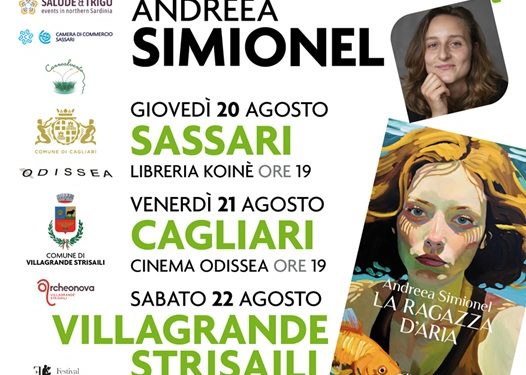 La scrittrice rumena Andreea Simionel in tour nell’Isola dal 20 al 22 agosto con il suo romanzo