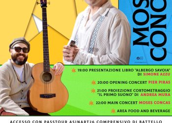 AsinArt: Moses Concas chiude il festival il 5 agosto all’Asinara