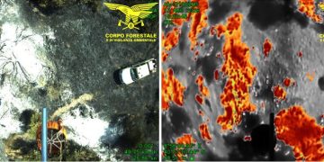 Fiamme a Bortigiadas, in azione un elicottero
