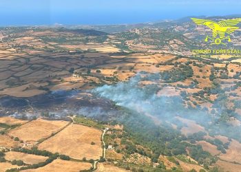 Fiamme a Osilo, due elicotteri in azione