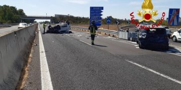 Gravissimo incidente sulla SS 131 all’altezza di Sant’Anna: due feriti
