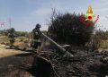 In fiamme casa rurale a Orosei, intervento dei Vigili del Fuoco