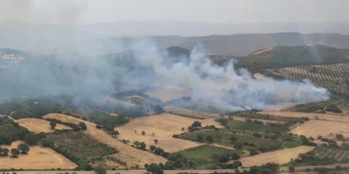 Incendio a Perdaxius, sul posto due elicotteri
