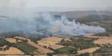 Incendio a Perdaxius, sul posto due elicotteri