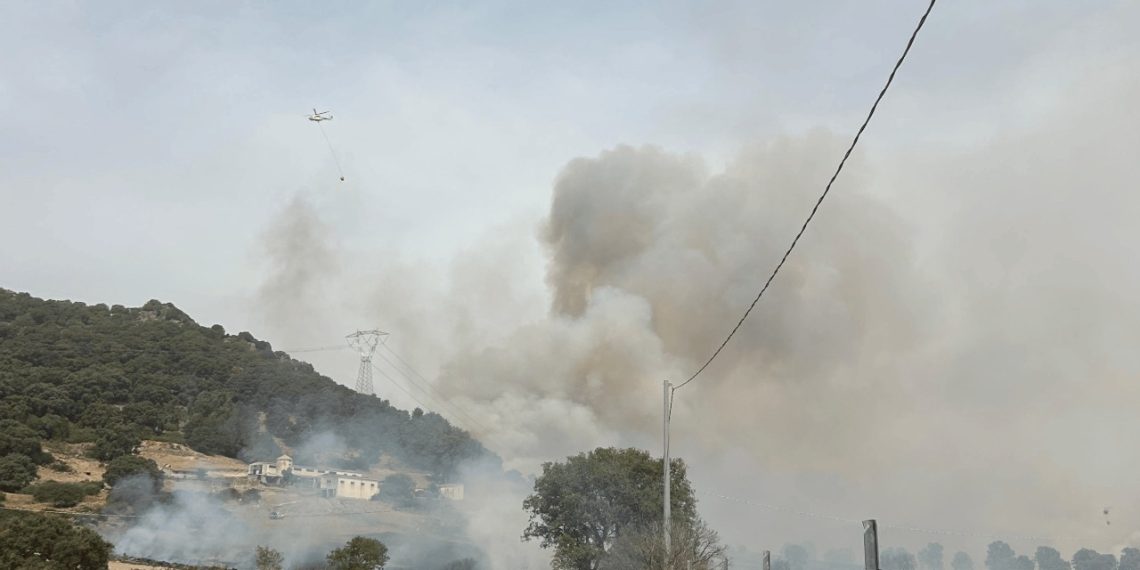Fiamme a Nuoro, in azione l’elicottero della Forestale