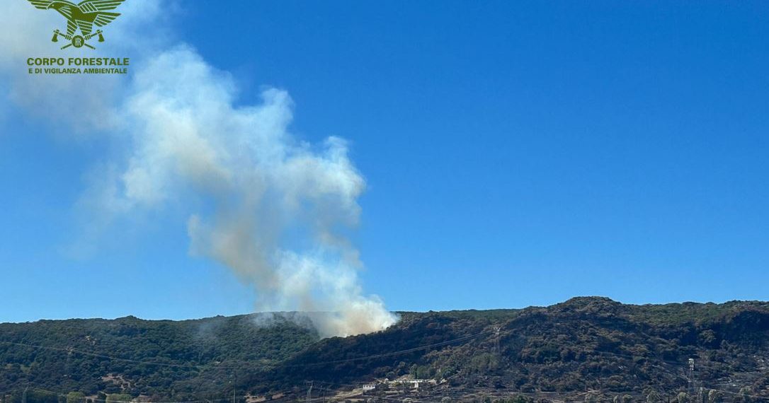 Fiamme a San Teodoro e Giave: in azione elicotteri e canadair