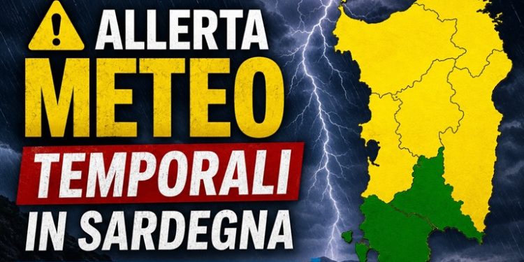 Temporali e rovesci pomeridiani, allerta meteo in Sardegna