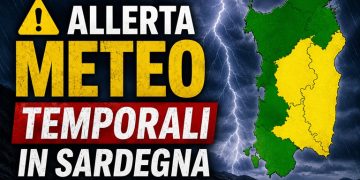 Allerta meteo per temporali e grandinate: nel pomeriggio forte maltempo sulla Sardegna