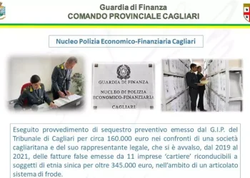 Gdf, fatture false per 345.000 euro, imprenditore cagliaritano nei guai
