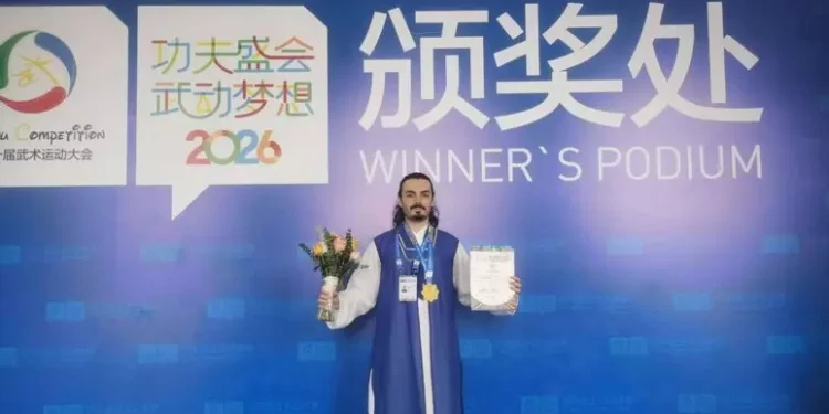 Arti marziali, medaglia d’oro in Cina per il maestro Alessandro Piras