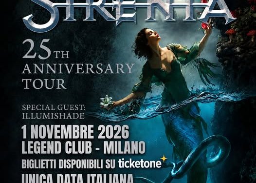 I Sirenia tornano in Italia: il primo novembre in concerto a Milano