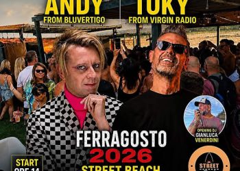 Andy dei Bluvertigo e Dj Toky live a Stintino a ferragosto