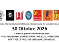 30 Ottobre 2026: Giornata internazionale di mobilitazione dei portuali e dei lavoratori dei porti contro la guerra