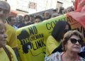 Il Comitato di difesa del territorio – No Tyrrhenian Link manifesta a Selargius
