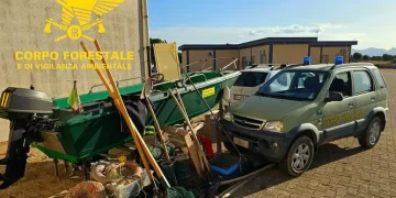 Controlli della Forestale nella laguna di Santa Gilla, sequestri e multe