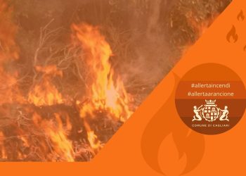 Rischio incendi, ancora arancione l’allerta su Cagliari per giovedì 3 settembre